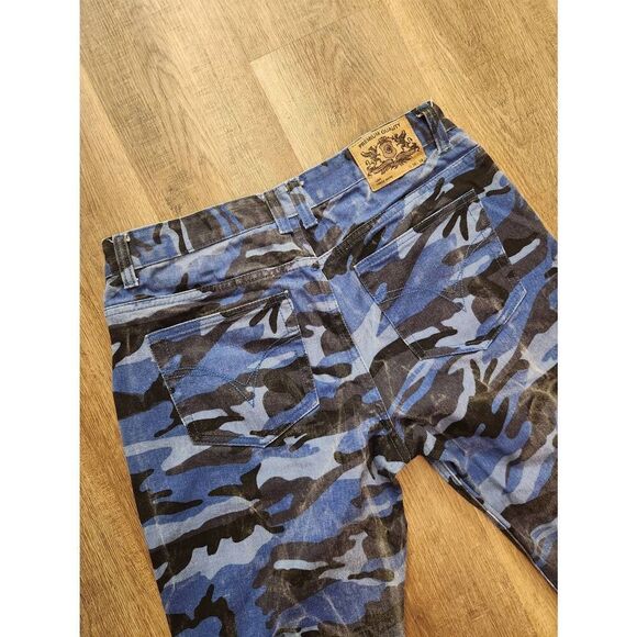 Noiz Y2K Mens camouflage Denim Jeans Multicolor size 34x32* measured - Picture 3 of 8